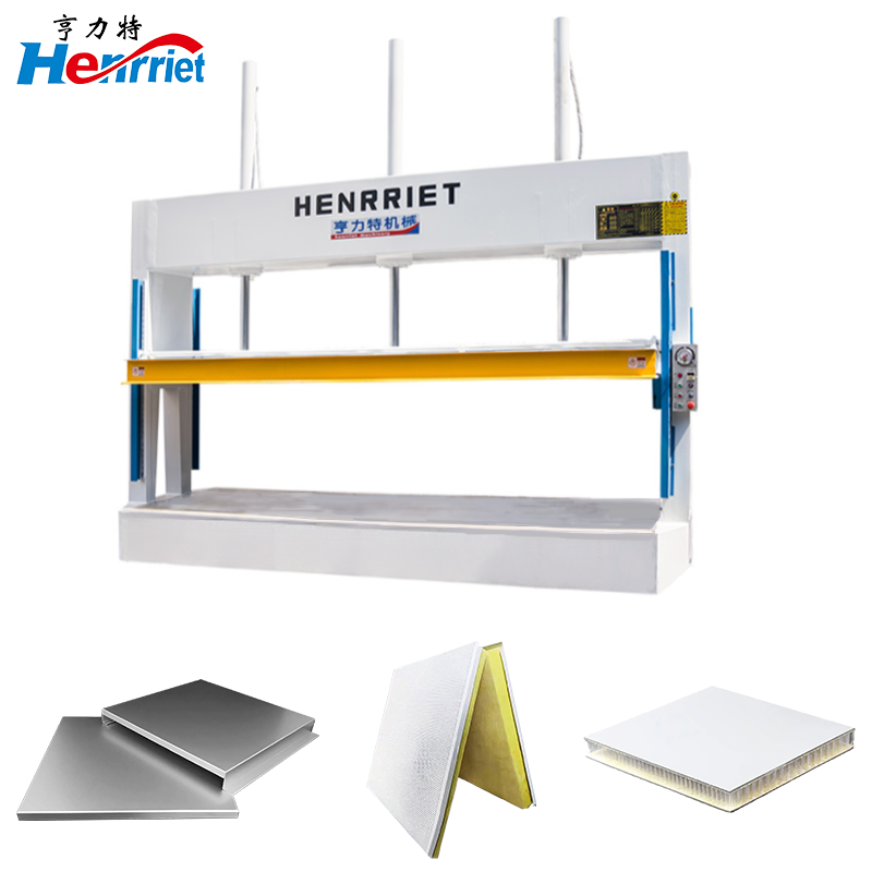 60 Ton 3-Cylinder Cold Press: Even Pressure for Wide Aluminum Honeycomb Panels