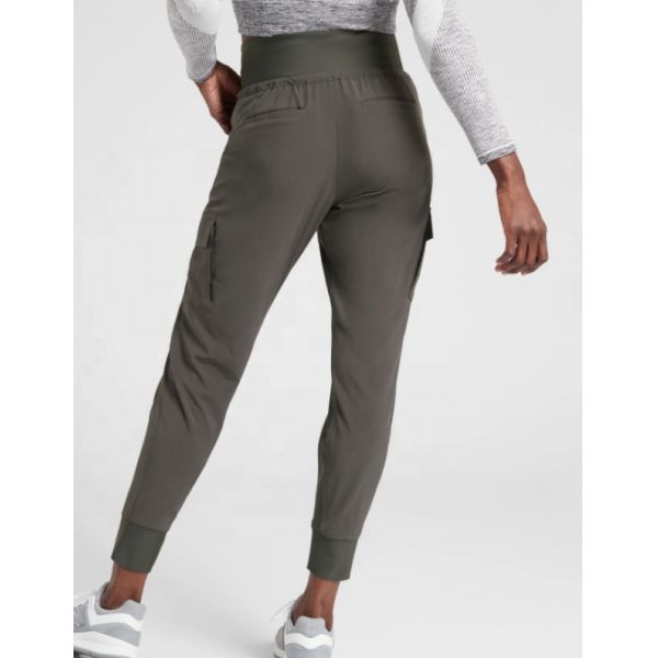 Le doux tricotent le tissu de bout droit léger de pantalon de taqueurs de v