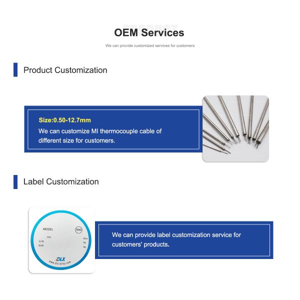 Тип минерал k термопары изолировал кабель MI электрических кабелей