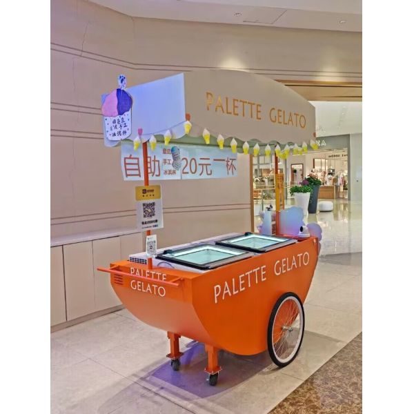Type Fast Food Tricycle/Coffee Vending Cart/Coffee Bike for Vegetable Processing Plant