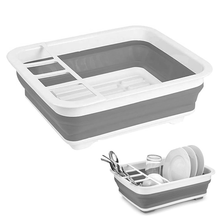 Шкаф хранения кухни шкафа Drainer блюда квадрата 36.5*12CM складывая пластиковый