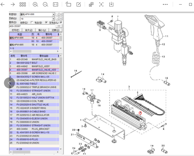 piezas industriales de la máquina de coser
