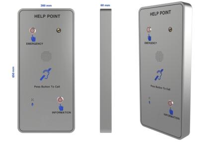 Rugged Hands Free SIP Call Box / Rustproof SIP Outdoor Intercom With Camera