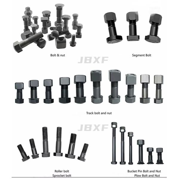 JBXF Bulldozer Pista de calzado Cerrojo Segmento Cerrojo y tuerca Arado Cerrojo y tuerca