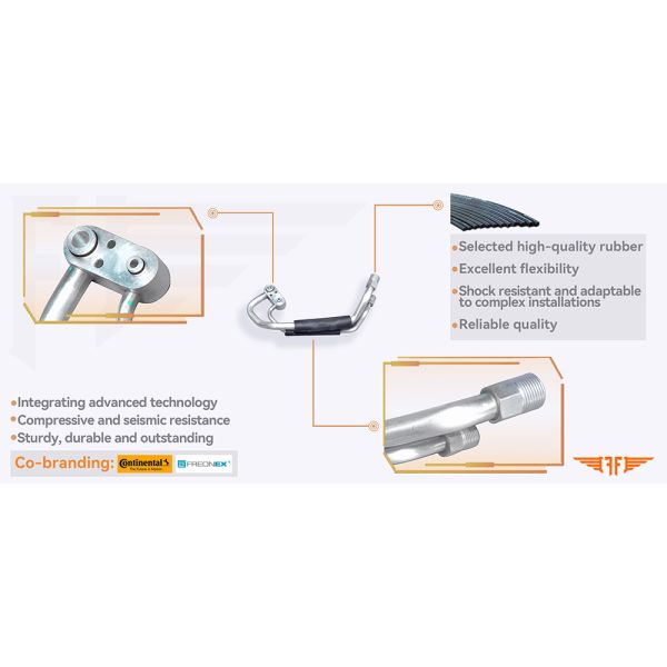 Twins Hino Truck 888-785 Aluminum Air Conditioning Evaparator Pipeline