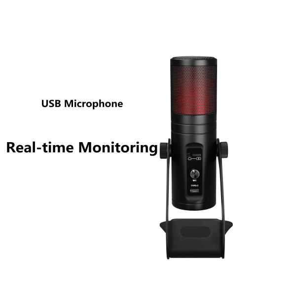 170mm Type C USB Recording Microphone Windows MacOS Compatible