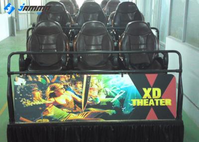 Multiplayer 7D Cinema Simulator Electric System Brown Black Yellow ODM Accepted