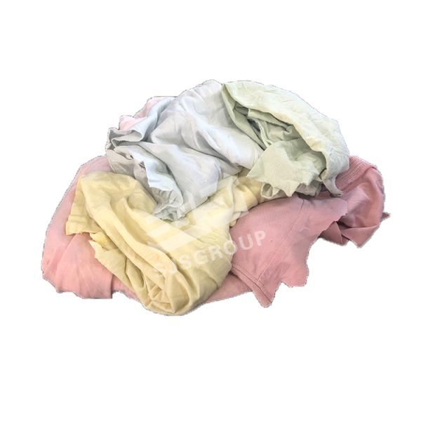 High Cotton Light Color Used T-shirt Rags Recycled Cotton Rags Strong Absorption Industrial Cleaning Cloth Rags Cleaning