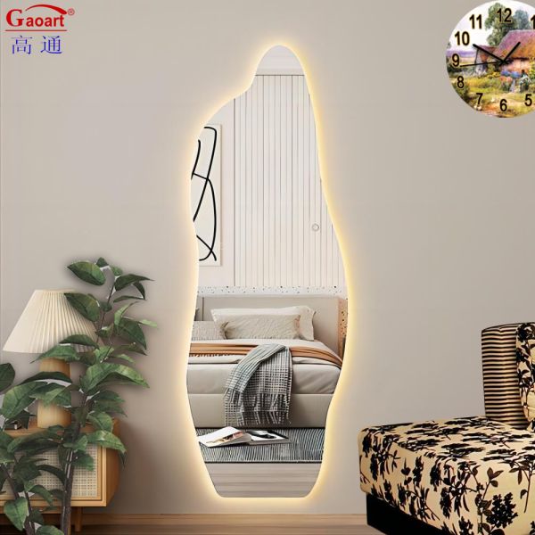 Современный дизайн стеклянное зеркало светодиодный стеновой свет для умных ванной комнаты жилые комнаты декорации