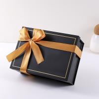 Luxury Satin Bows  Foldable Gift Boxes Pre Tied Collapsible Packaging Box