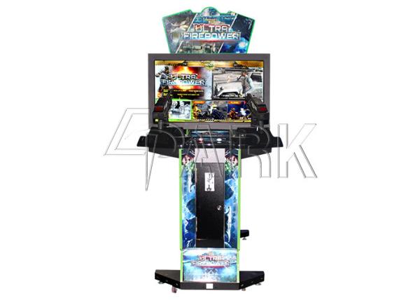 Ultra Fire Power 42 Inch Shooting Arcade Video Game Machines 1 - 2 Players