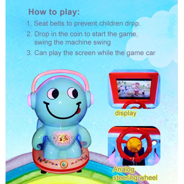 MP5 Cute Expression Smile Kid Video Games Arcade Machine Coin Operated