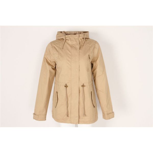 Ladies longline COTTON parka, Women's cotton coat, Very Washed, Chic style