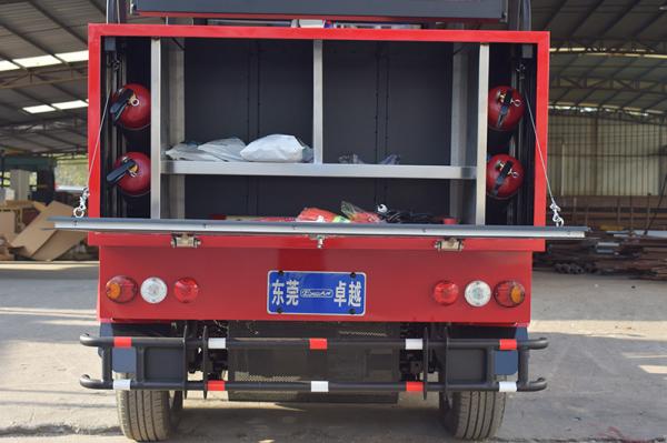 48V Lithium Battery Electric Fire Truck Golf Cart 5 Seater