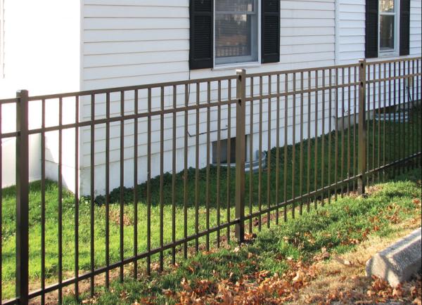 H7ft Residential Steel Fence Panels , Non Corrosive Steel Picket Fencing
