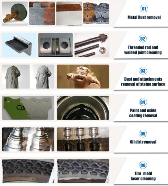 Low Power Eco Friendly Laser Rust Remover For Removing Rust / Stains / Oil