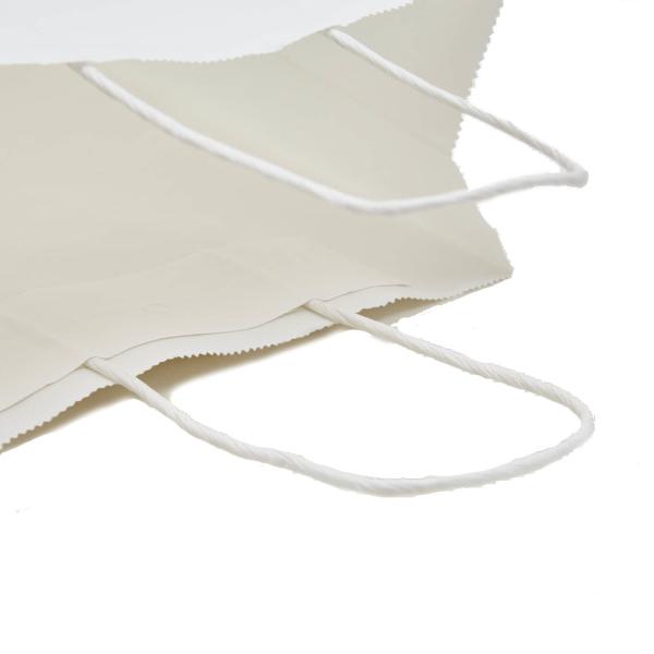 White Shopping Kraft Paper Bags With Handles 8 X 4 1/2 X 10 1/4