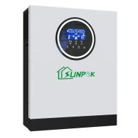 Sunpok 5kw 6kw 7kw na grade fora do híbrido solar do uso da casa do inversor da grade fora do inversor da grade