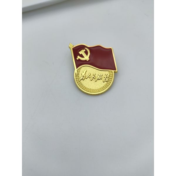 Die Casting Metal Brooch Pin , communist enamel pin Zinc alloy