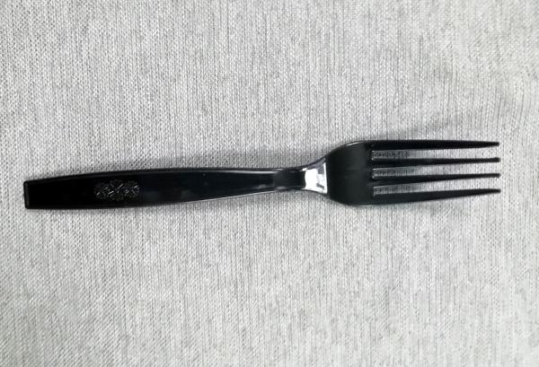 7 Inch  Disposable Cutlery High Quality Wedding Western Disposable Black Plastic Knife,Fork,Spoon