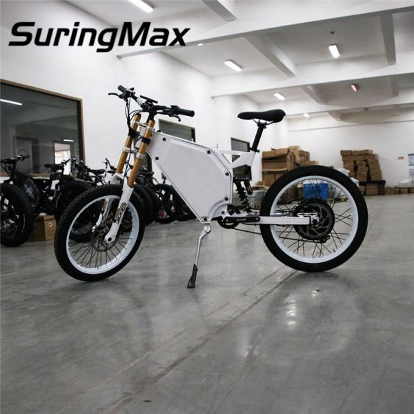 Full Suspension Powerful Ebike 72V 3000W With 45mm Magnet Hub Motor