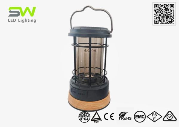 Warm White 200 Lumens Solar Powered Led Camping Lights Dimmable Indoor Outdoor