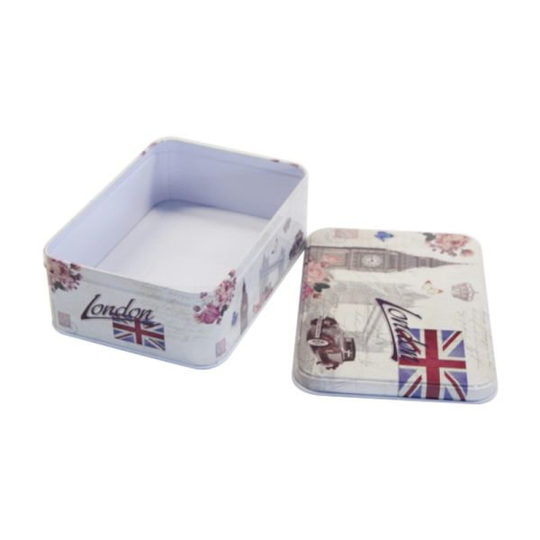 Коробка олова подарка черноты консервной банки 150ml 250ml Tinplate прямоугольная пустая косметическая