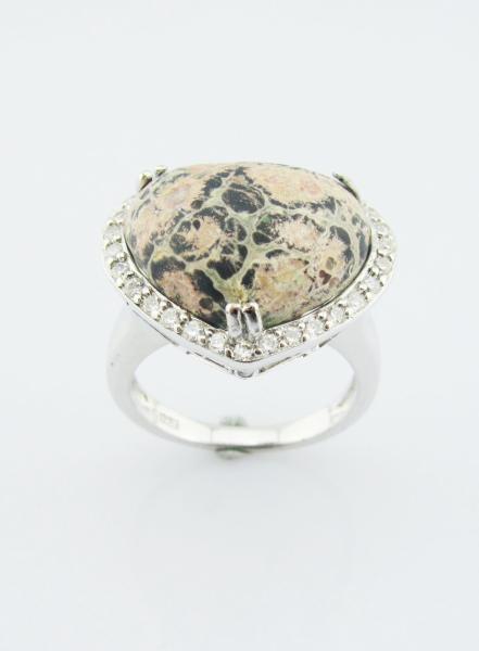 925 Prata Divino Anéis de Pedras preciosas com 20-30mm Pedra Principal Prata Esterlina Anéis Gravados Prata Esterlina Anel de Coração