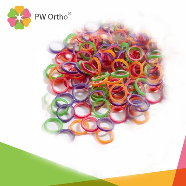 Intraoral Neon Rubber Orthodontic Elastic Bands Colored