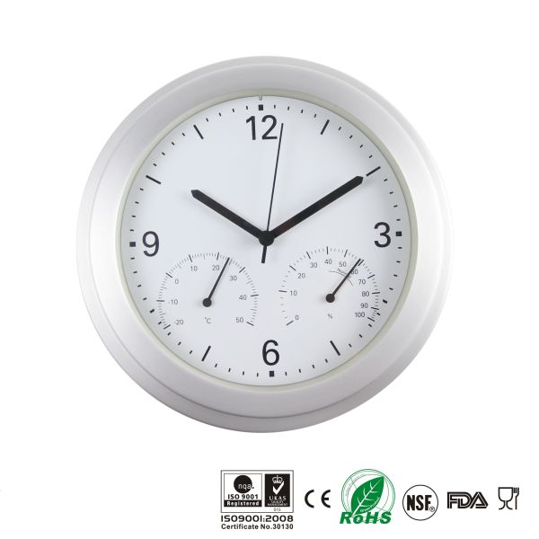 3 в 1 термометре дизайна крытом на открытом воздухе с часами/температурой/чтением влагомера