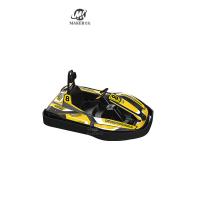 Máquina de conducción de arcade eléctrico al aire libre para interiores carro amarillo 24v Go Kart de carreras para niños