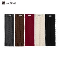 Winter Trendy Women Leg Warmers Woven Labels Cable Knit Leg Warmers Socks