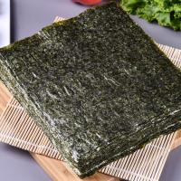 Armazenamento fresco e seco Algas marinhas assadas Nori com sabor natural de algas marinhas