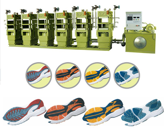 Manufacturing Plant 380V Hydraulic Rubber Shoe Sole Pressing Machine with Double Station
