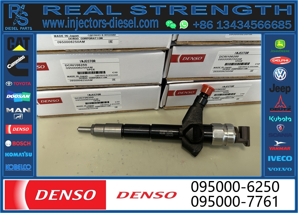 0950006250 Diesel Fuel Injector 095000-6250 16600-EB70A for Nissan Navara D40 D22 2.5D YD25DDTi
