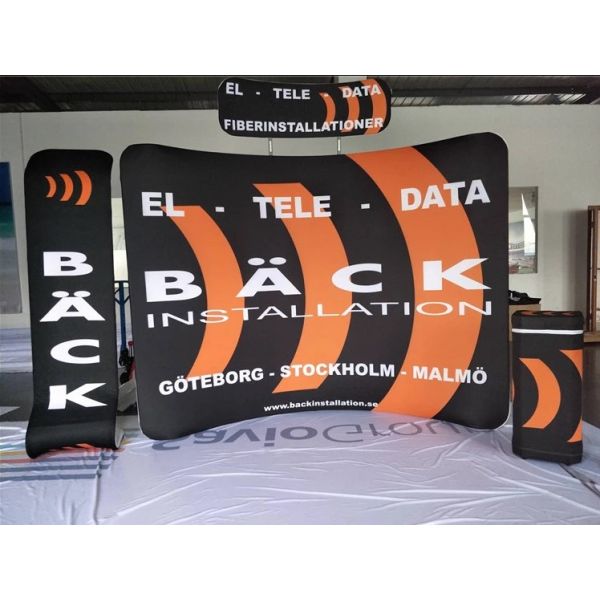 Folding Trade Show Booth Displays , Conference Exhibit Displays 3X3 No Plastic