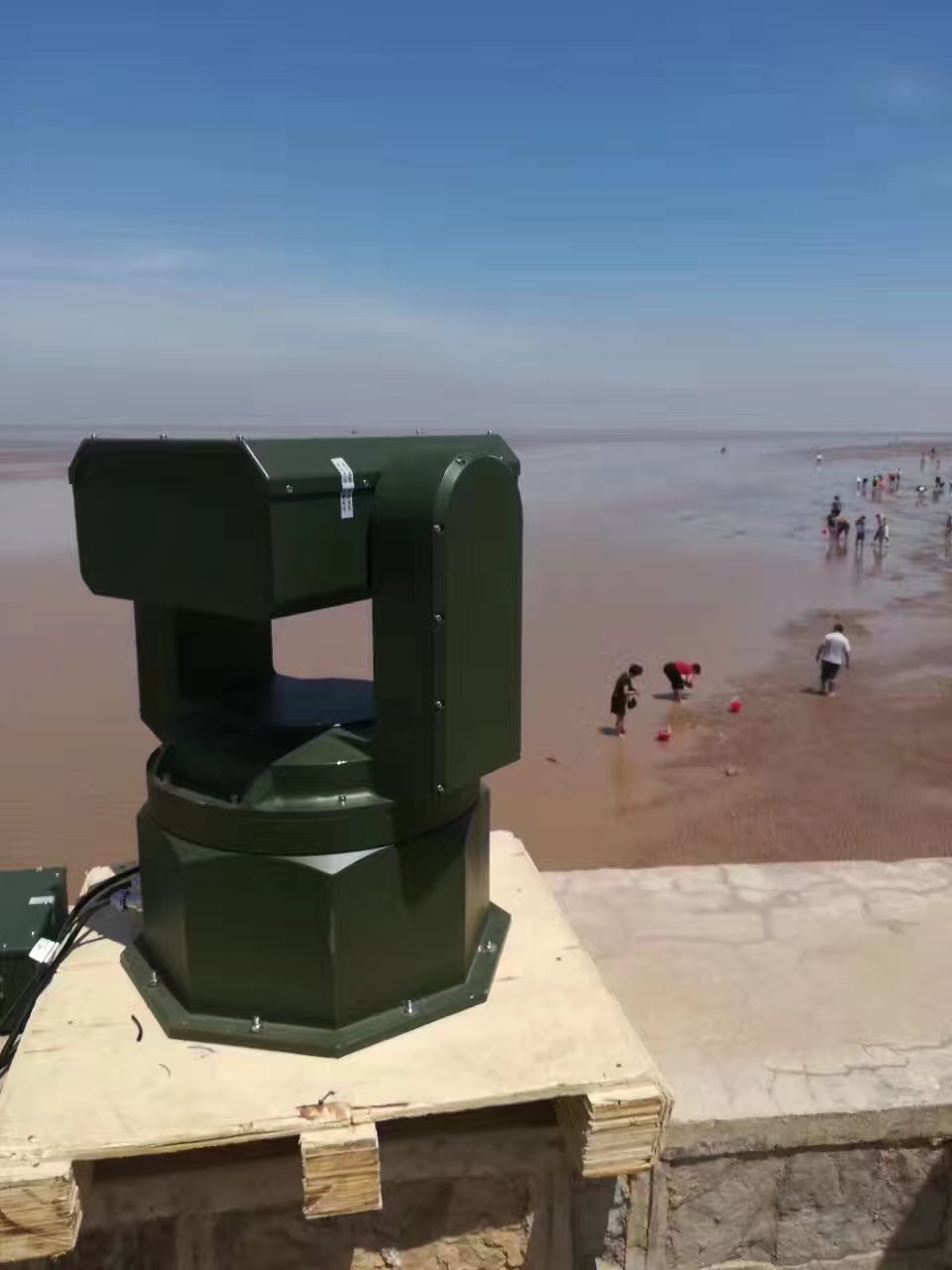 Восходящий поток теплого воздуха военного датчика ранга Мулти долгосрочный, камера слежения лазера ГИРОСКОПА ПТЗ