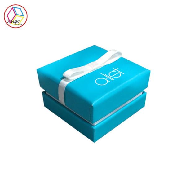 Inserção luxuosa de veludo da caixa de apresentação da caixa de presente/colar de papel da joia