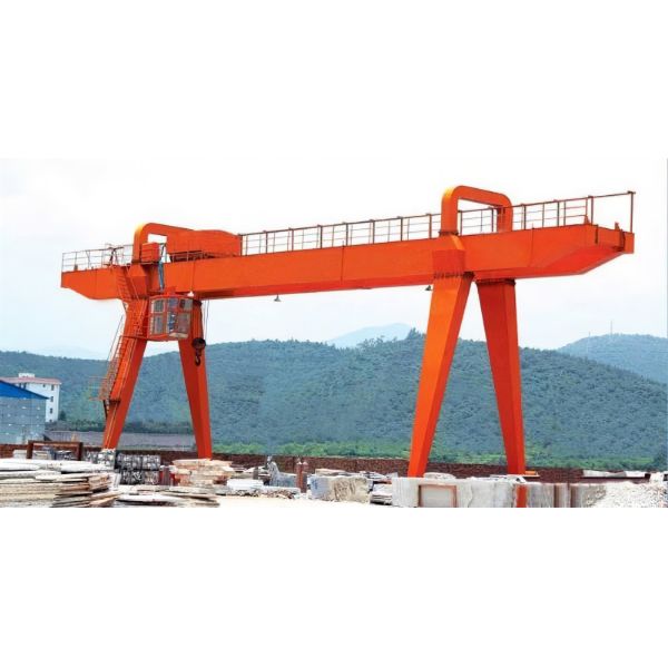 Q345 Steel Double Girder Electric Gantry Crane Rail 30 ton
