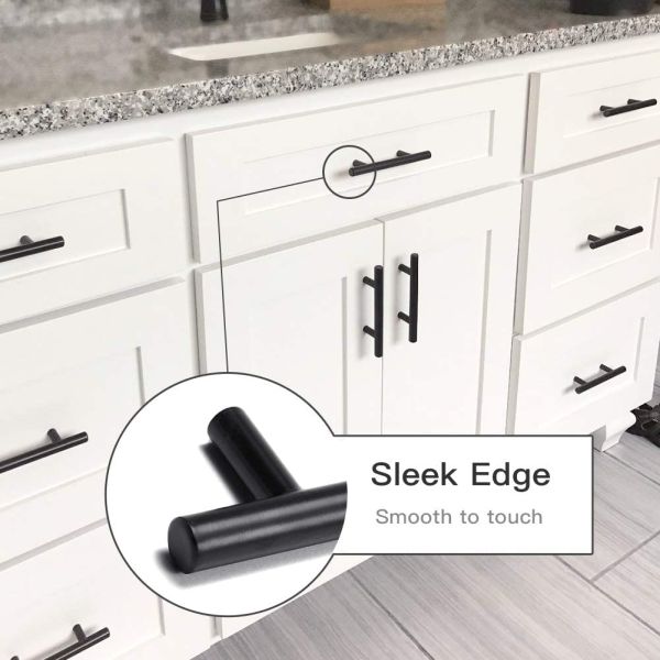 Stainless Steel Handles Kitchen accessories Kitchen Cabinet Handles with Black Spraying Powder