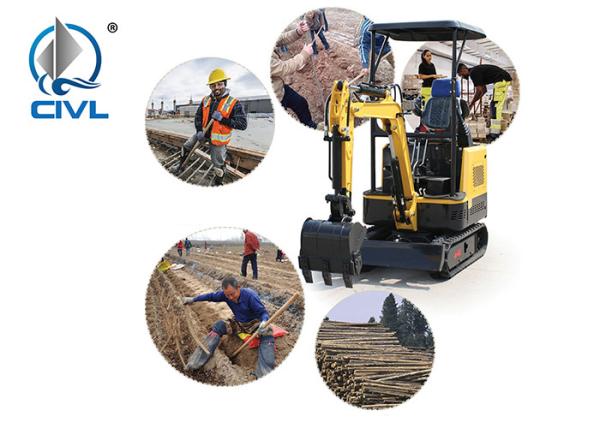 XE15E Hydraulic Crawler Excavator 0.044m³ for Construction in Yellow