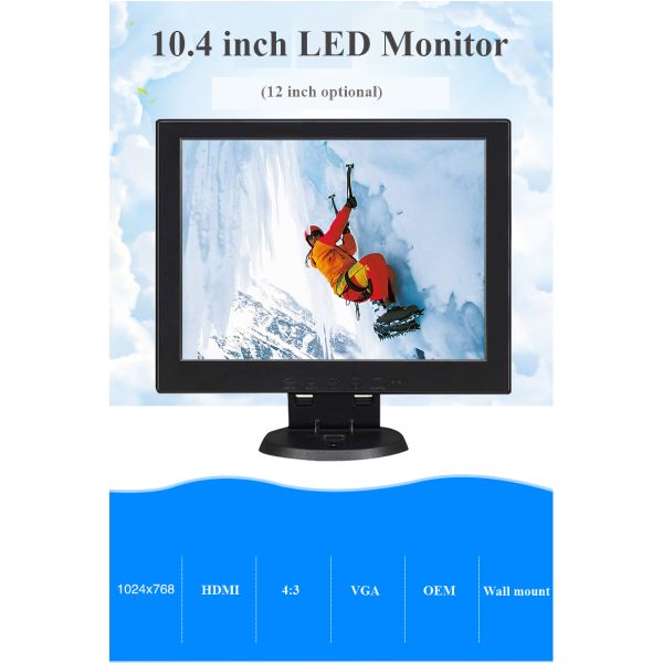 10.4 дюймовый BNC LCD CCTV монитор