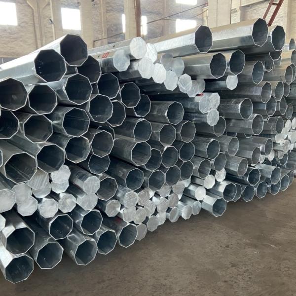 Meralco 9M Steel Electric Pole 2 Segments Galvanized Octagonal Steel Poles