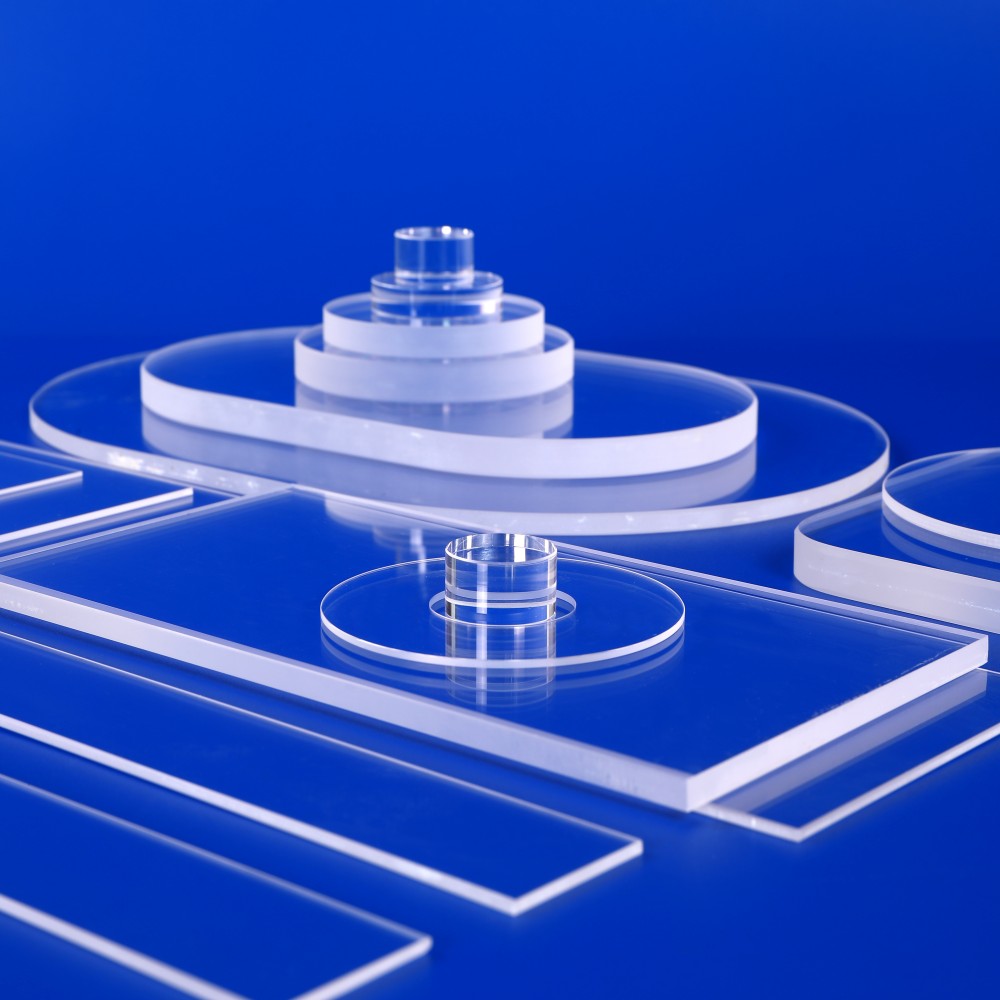 High Pressure Circular Quartz Glass Plate Double Polished 0.1-10mm Thickness for Semiconductor
