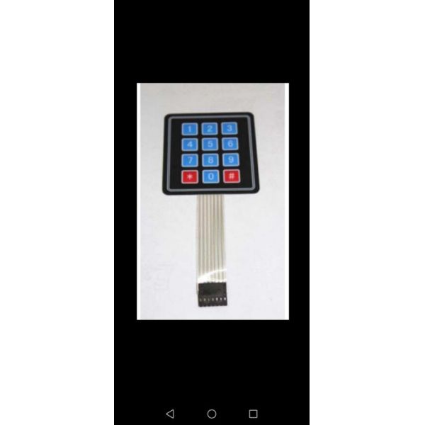 4x4 Membrane Switch Keypad , Metal Dome membrane matrix keypad