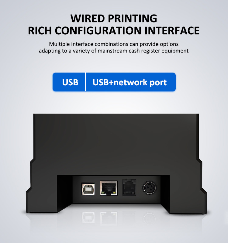 Локальная сеть Bluetooth USB переносит принтер POS 80mm принтер получения 3 дюймов термальный