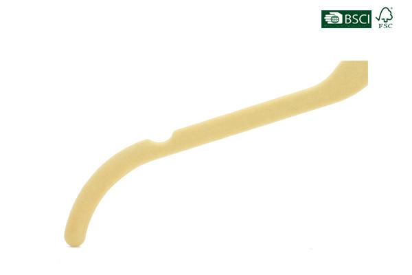 Betterall China Manufacture abs Velvet Plastic Clothes Hanger Betterall Apricot Velvet Hanger with Skid-proof Shoulder