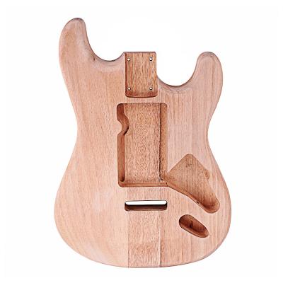 Solid Maple Wood Unfinished Bass Body For Strat ST Guitar DIY Parts Polished