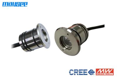 1W / 3w 316 aço inoxidável Mini embutido LED de carregamento doca luzes debaixo d'água