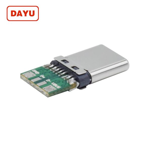 100W 3.1 Gen2 USB C Connector 10000-15000 Times Durability For Circuit Board